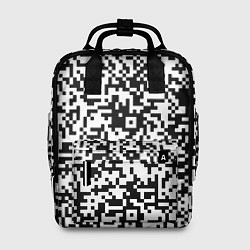 Рюкзак женский Стиль QR код, цвет: 3D-принт