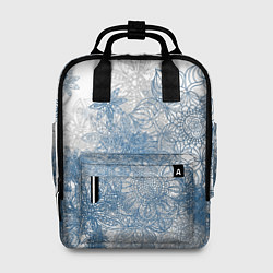 Рюкзак женский Коллекция Зимняя сказка Снежинки Sn-1-sh, цвет: 3D-принт