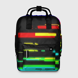 Рюкзак женский Color fashion glitch, цвет: 3D-принт