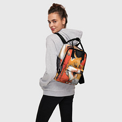 Рюкзак женский Хитрый лис в закате, цвет: 3D-принт — фото 2