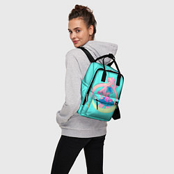Рюкзак женский Мун спиной, цвет: 3D-принт — фото 2