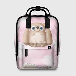 Рюкзак женский Большой забавный заяц, цвет: 3D-принт