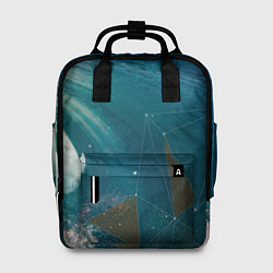 Рюкзак женский Геометрия на волне, цвет: 3D-принт