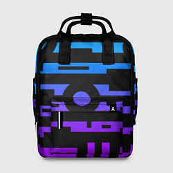 Рюкзак женский Неоновая геометрия Neon, цвет: 3D-принт