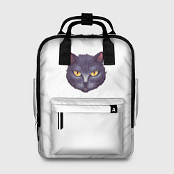 Рюкзак женский Кот смотрящий в душу, цвет: 3D-принт