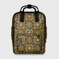 Рюкзак женский Классический узор золотой, цвет: 3D-принт