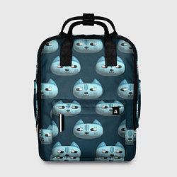Рюкзак женский Мордочки котов с эффектом 3d Паттерн, цвет: 3D-принт