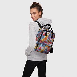 Рюкзак женский Ромашки-лютики, цвет: 3D-принт — фото 2