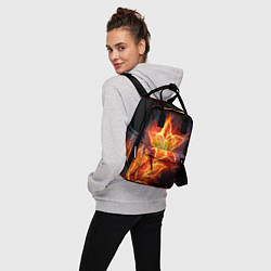 Рюкзак женский Flower Neon Fashion 2035 Flame, цвет: 3D-принт — фото 2