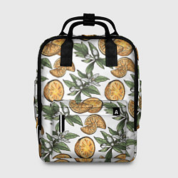 Женский рюкзак Узор из тропических апельсинов