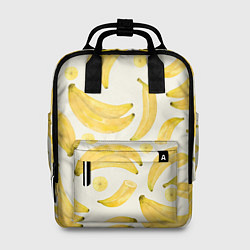 Рюкзак женский Банановый Рай Лета, цвет: 3D-принт