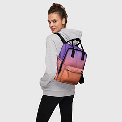 Рюкзак женский Трендовый красно-фиолетовый градиент, цвет: 3D-принт — фото 2