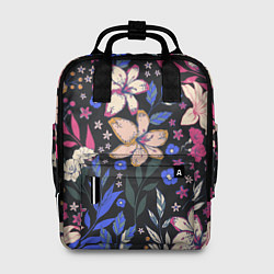 Рюкзак женский Цветы Красочные Лилии В Саду, цвет: 3D-принт
