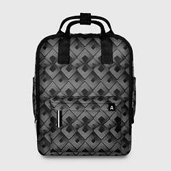 Рюкзак женский Современный Art Deko черно-белый, цвет: 3D-принт