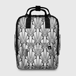 Рюкзак женский Современный геометрический узор светлый фон, цвет: 3D-принт