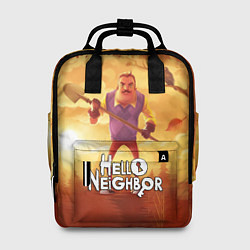 Женский рюкзак Hello Neighbor Привет сосед Сосед с лопатой