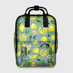 Рюкзак женский Порезанные лимоны - паттерн, цвет: 3D-принт