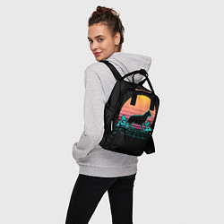Рюкзак женский Ретро Волк, цвет: 3D-принт — фото 2