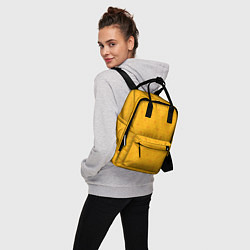 Рюкзак женский Желтые кирпичики и цветы, цвет: 3D-принт — фото 2