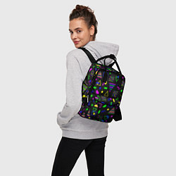 Рюкзак женский Кислотный Мемфис, цвет: 3D-принт — фото 2