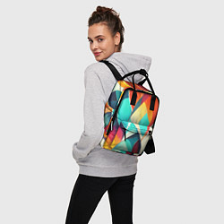 Рюкзак женский Красивые многоцветные узоры, цвет: 3D-принт — фото 2