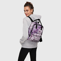 Рюкзак женский Фиолетовые мандалы, цвет: 3D-принт — фото 2