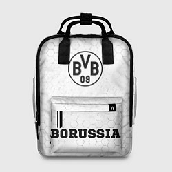 Женский рюкзак Borussia sport на темном фоне: символ, надпись