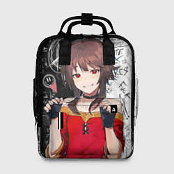 Рюкзак женский Мегумин - Коносуба, цвет: 3D-принт
