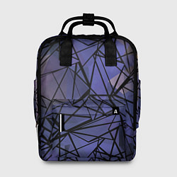 Рюкзак женский Blue with black stripes pattern, цвет: 3D-принт