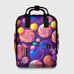 Рюкзак женский Сладости для радости, цвет: 3D-принт