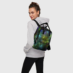 Рюкзак женский Маленькие неоновые звездочки, цвет: 3D-принт — фото 2