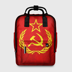 Рюкзак женский СССР - старый флаг, цвет: 3D-принт