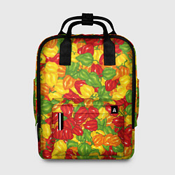 Рюкзак женский Острый перц Хабанеро, цвет: 3D-принт