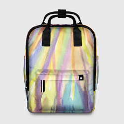 Рюкзак женский Лучистая абстракция акварель, цвет: 3D-принт