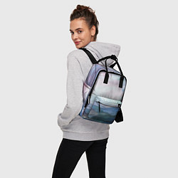 Рюкзак женский Горный пейзаж акварель, цвет: 3D-принт — фото 2