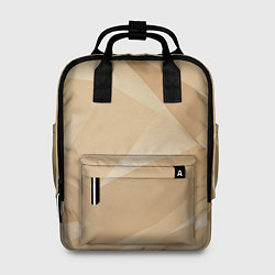 Рюкзак женский Золотистые абстрактные геометрические фигуры, цвет: 3D-принт