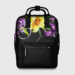 Рюкзак женский Лилии, цвет: 3D-принт