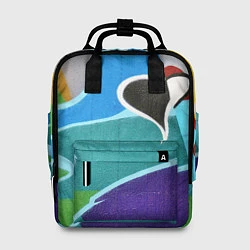 Рюкзак женский Граффити сердце, цвет: 3D-принт
