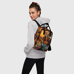 Рюкзак женский Монстры ужасные хэллоуинские, цвет: 3D-принт — фото 2