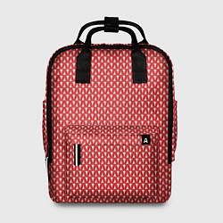 Рюкзак женский Вязанное полотно - Красное, цвет: 3D-принт