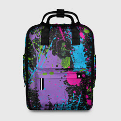 Рюкзак женский Для граффити - абстрактные брызги, цвет: 3D-принт