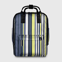 Рюкзак женский Абстрактные разноцветные линии, цвет: 3D-принт
