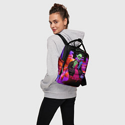 Рюкзак женский Никто - Skull - Flame, цвет: 3D-принт — фото 2