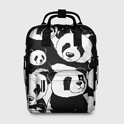 Рюкзак женский С пандами паттерн, цвет: 3D-принт