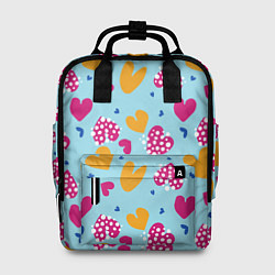 Женский рюкзак Сердце в горошек