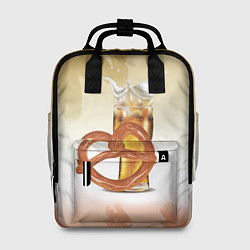 Рюкзак женский Брецель с пивом, цвет: 3D-принт