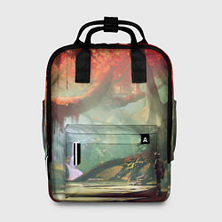 Рюкзак женский Destiny пейзаж джунглей, цвет: 3D-принт