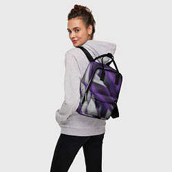 Рюкзак женский Фиолетовые волны, цвет: 3D-принт — фото 2