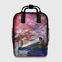Рюкзак женский Абстрактная живопись, цвет: 3D-принт