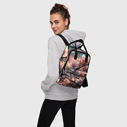 Рюкзак женский Цветочная сакура, цвет: 3D-принт — фото 2